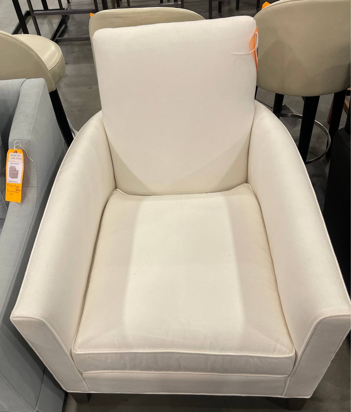 Mitchell Gold + Bob Williams Aiden Chair with Sunbrella Performance Basket Weave