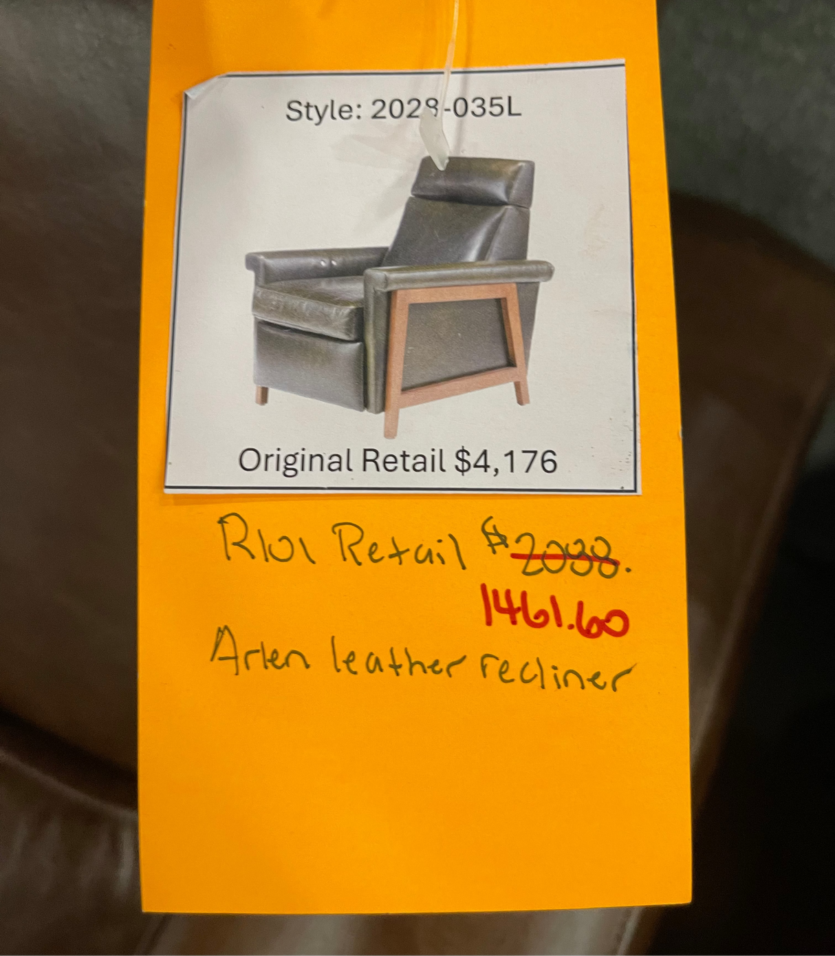 Mitchell Gold + Bob Williams Arlen Leather Recliner