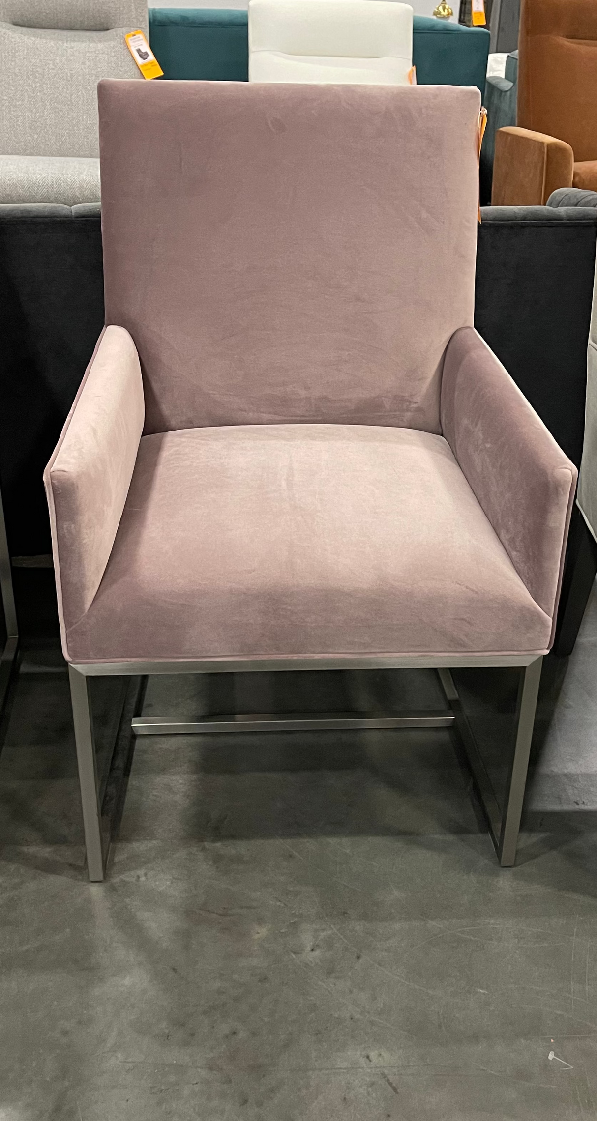 Mitchell Gold + Bob Williams Gage Dining Armchair with Velvet