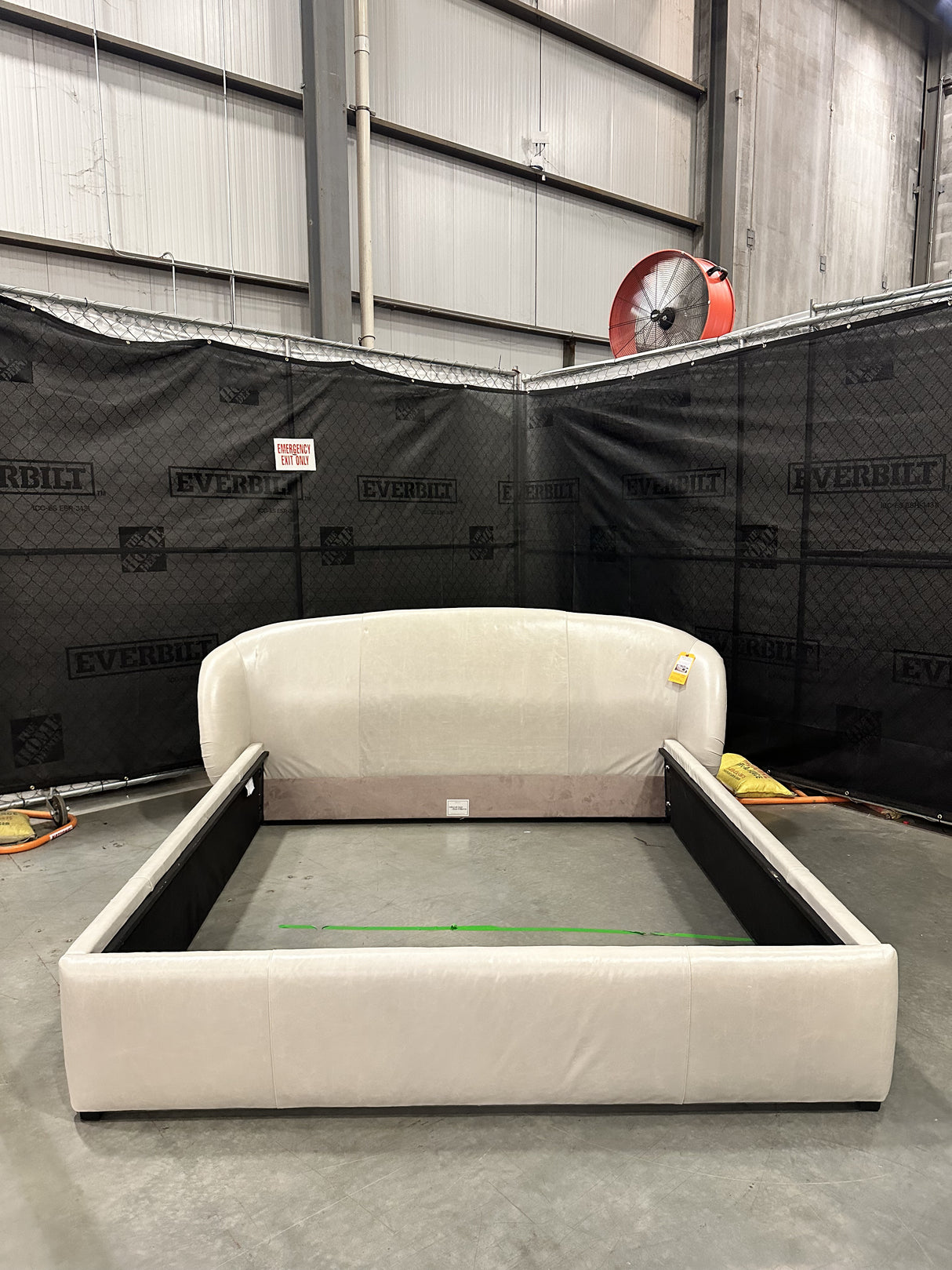 Mitchell Gold + Bob Williams Adler Leather King Headboard w/ Mont Blanc - 65% Off Retail Price