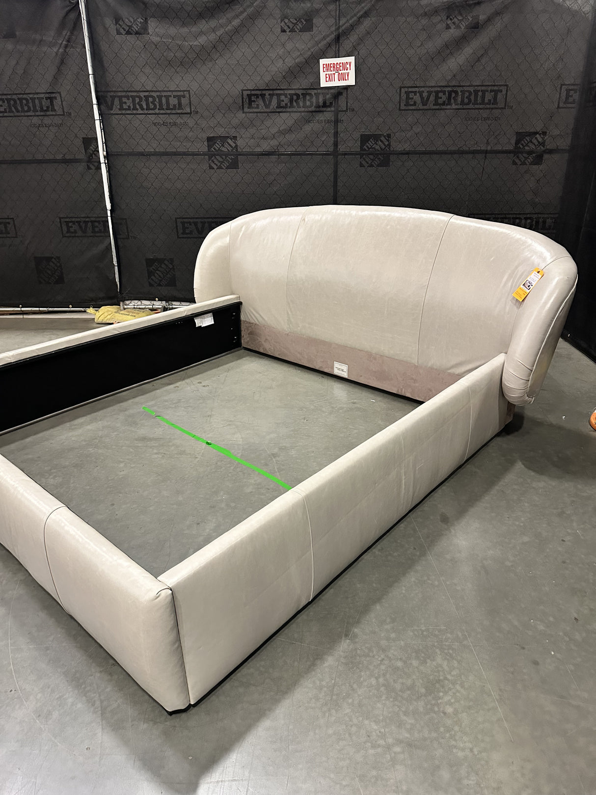 Mitchell Gold + Bob Williams Adler Leather King Headboard w/ Mont Blanc - 65% Off Retail Price