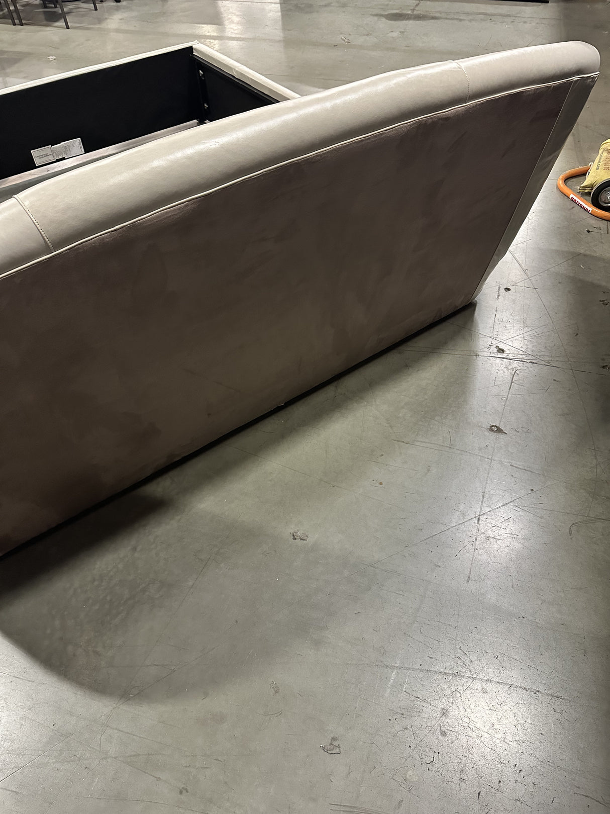 Mitchell Gold + Bob Williams Adler Leather King Headboard w/ Mont Blanc - 65% Off Retail Price