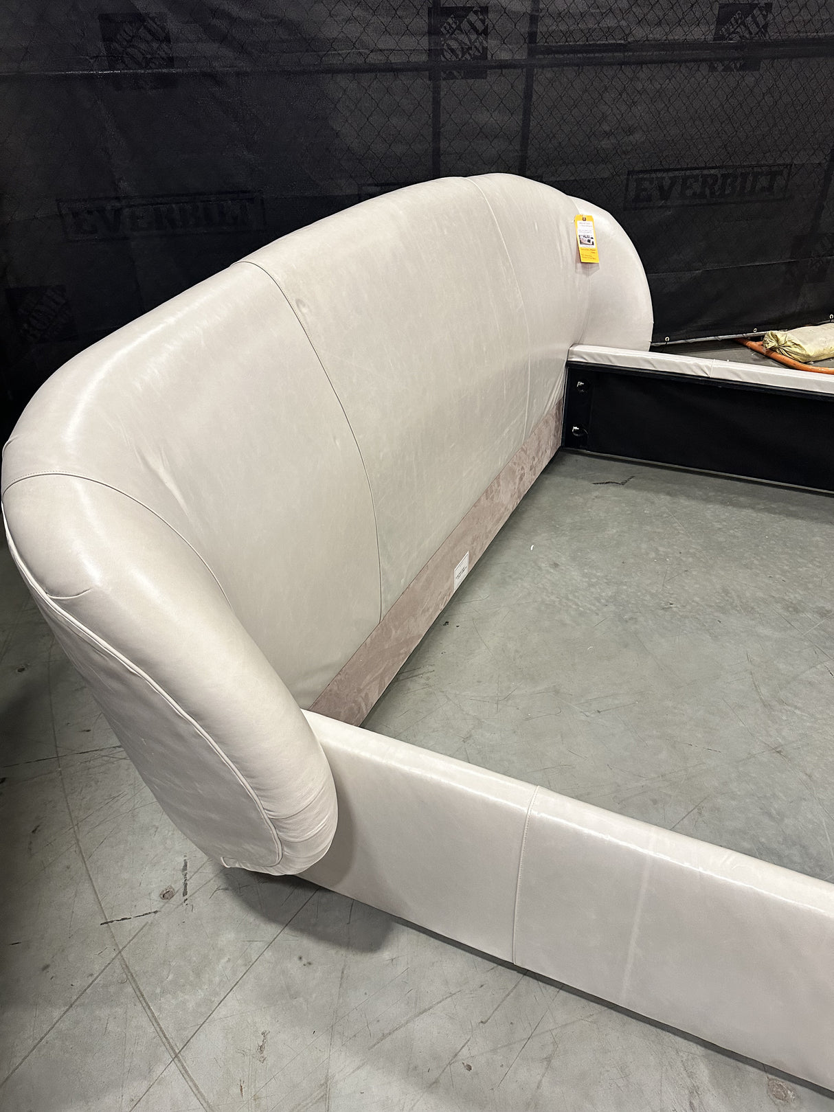 Mitchell Gold + Bob Williams Adler Leather King Headboard w/ Mont Blanc - 65% Off Retail Price