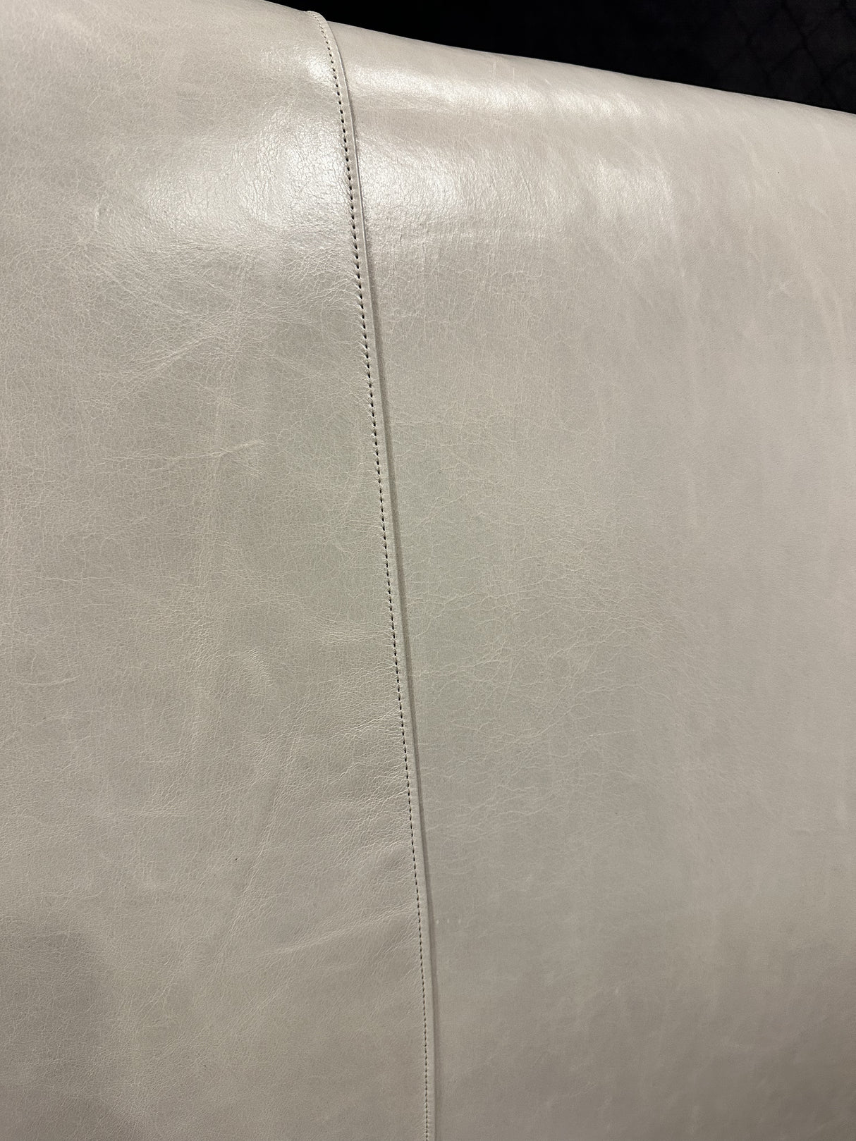 Mitchell Gold + Bob Williams Adler Leather King Headboard w/ Mont Blanc - 65% Off Retail Price