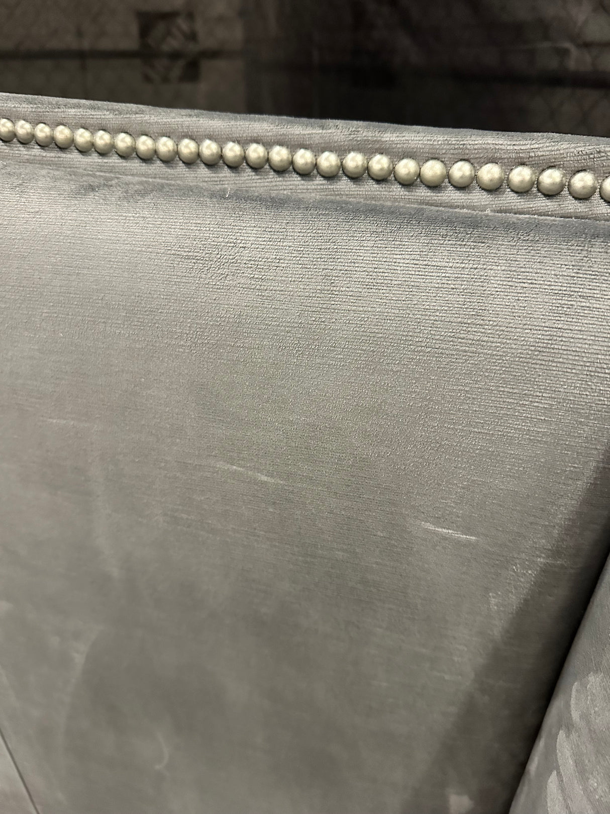 Mitchell Gold + Bob Williams Celina King Bed w/Tall Headboard + Performance Velvet - 65% Off Retail Price