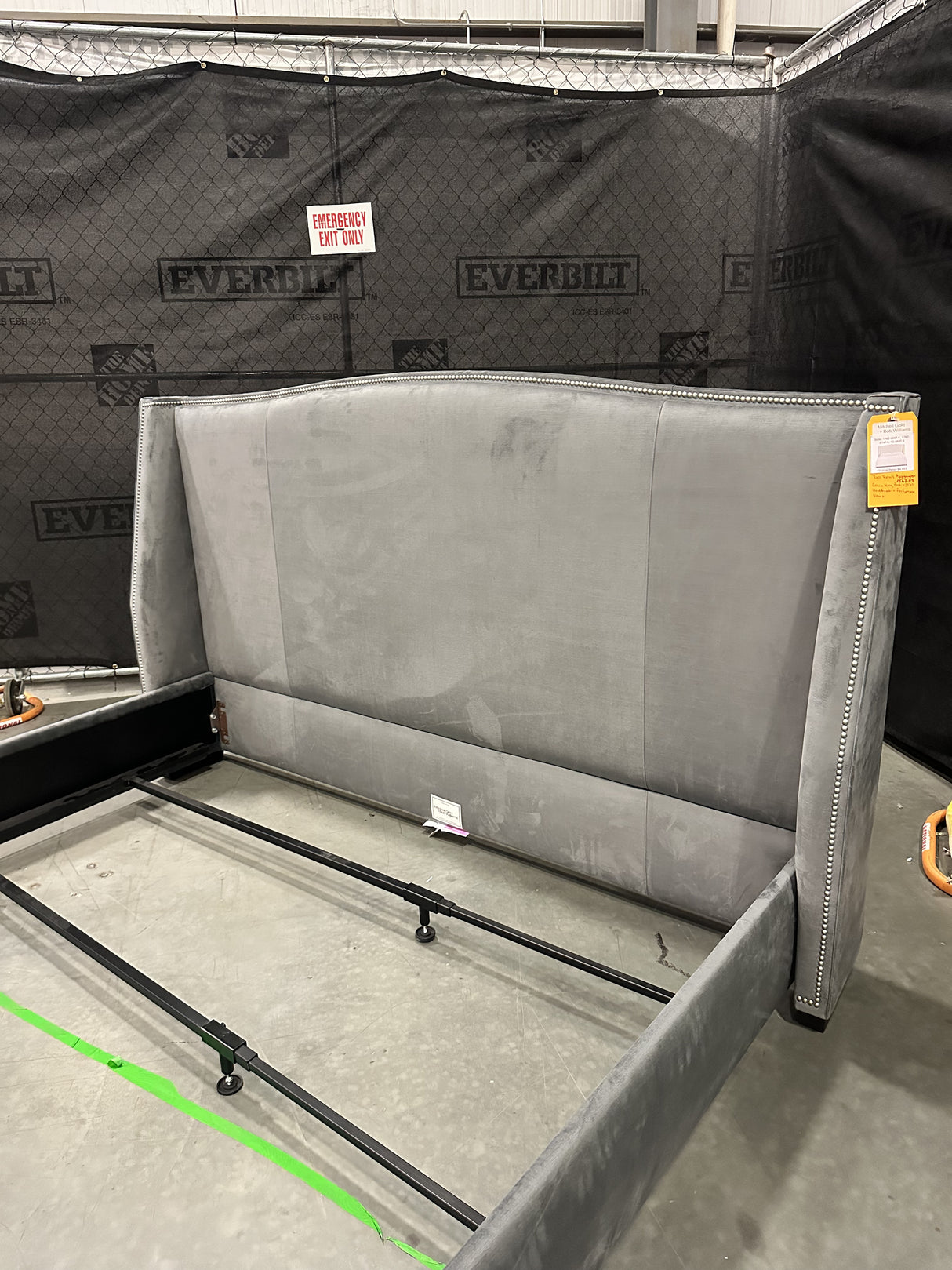 Mitchell Gold + Bob Williams Celina King Bed w/Tall Headboard + Performance Velvet - 65% Off Retail Price