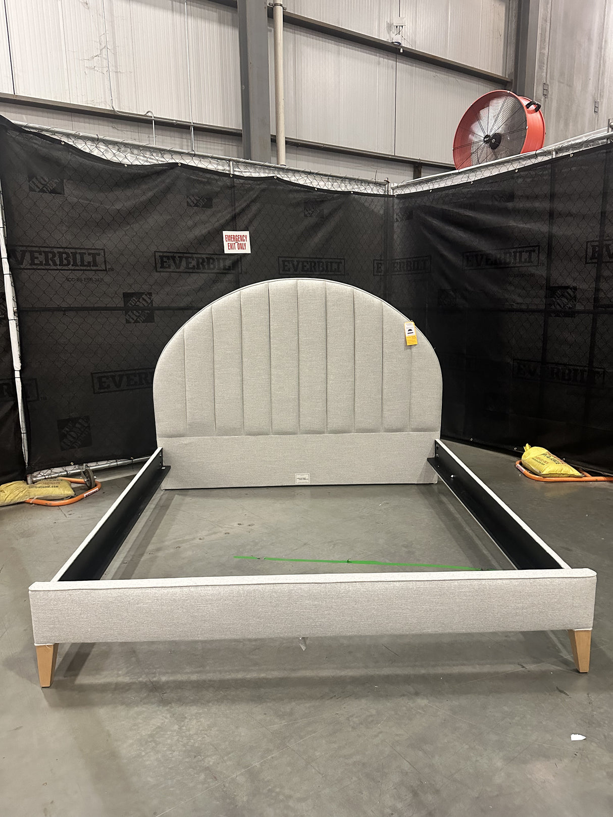 Mitchell Gold + Bob Williams Archer Channel King Headboard w/ Performance Cross Weave - 65% Off Retail Price