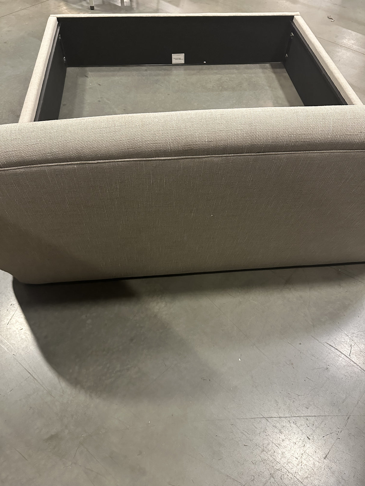 Mitchell Gold + Bob Williams Adler King Headboard w/ Texture Weave Flax - 65% Off Retail Price