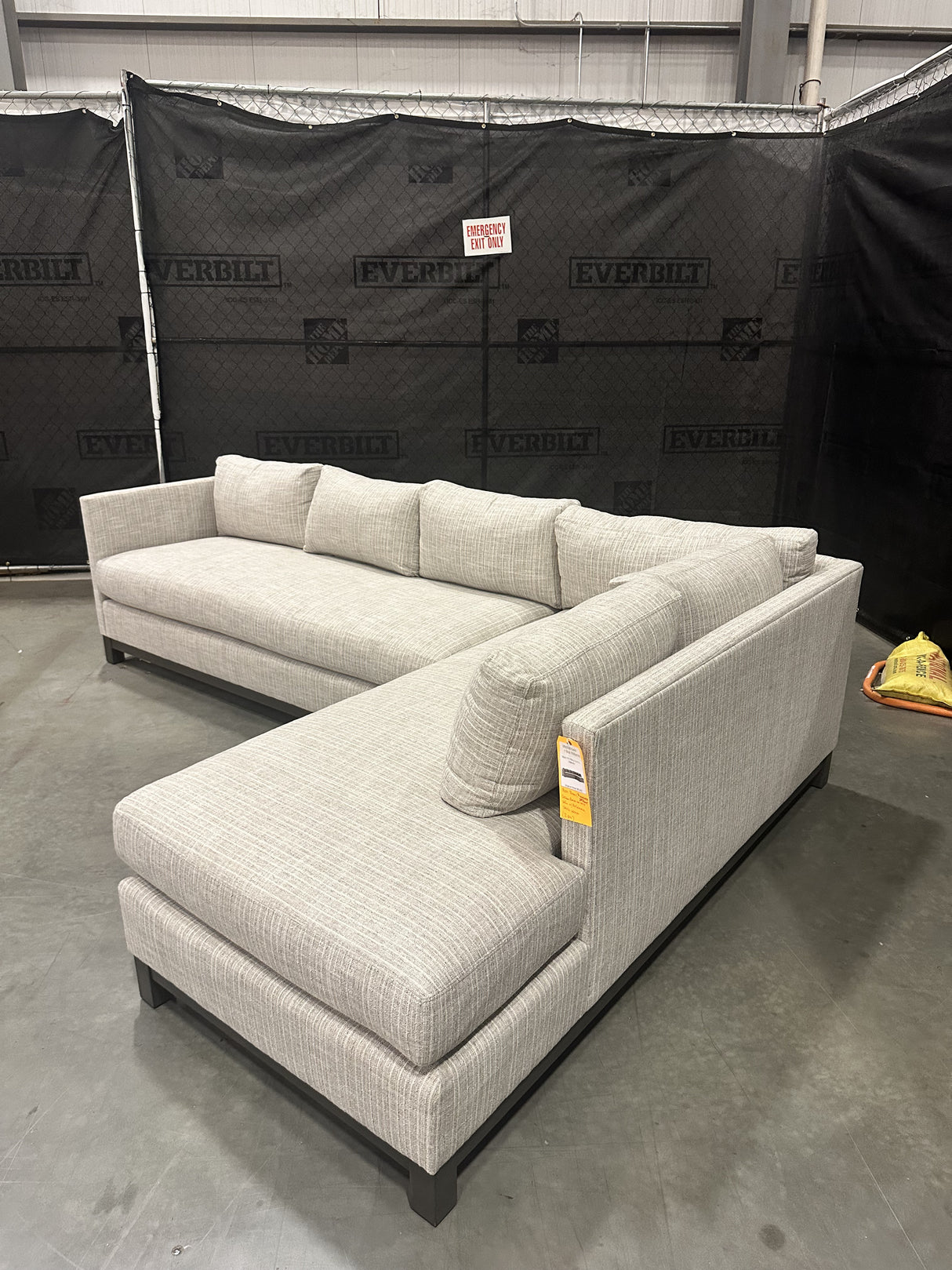 Mitchell Gold + Bob Williams Clifton Bench No Welt Sofa w/ Performance Strie Weave - 65% Off Retail Price