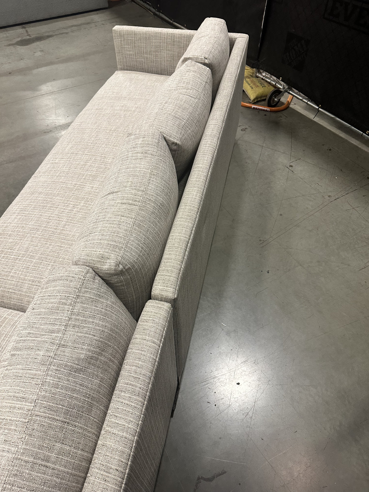 Mitchell Gold + Bob Williams Clifton Bench No Welt Sofa w/ Performance Strie Weave - 65% Off Retail Price