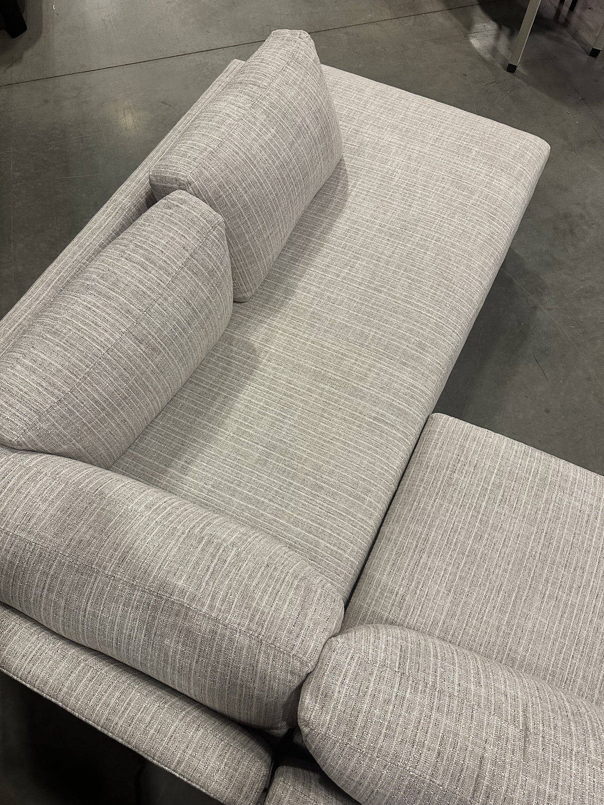 Mitchell Gold + Bob Williams Clifton Bench No Welt Sofa w/ Performance Strie Weave - 65% Off Retail Price