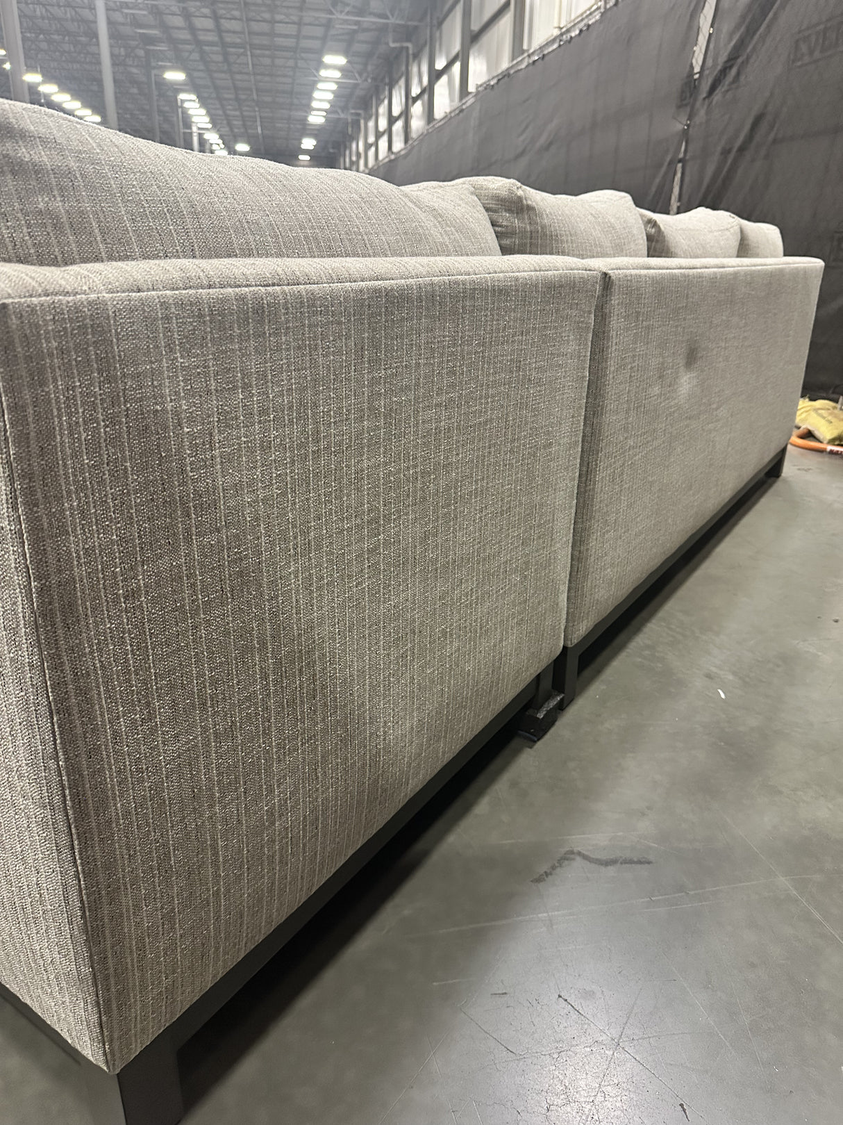 Mitchell Gold + Bob Williams Clifton Bench No Welt Sofa w/ Performance Strie Weave - 65% Off Retail Price