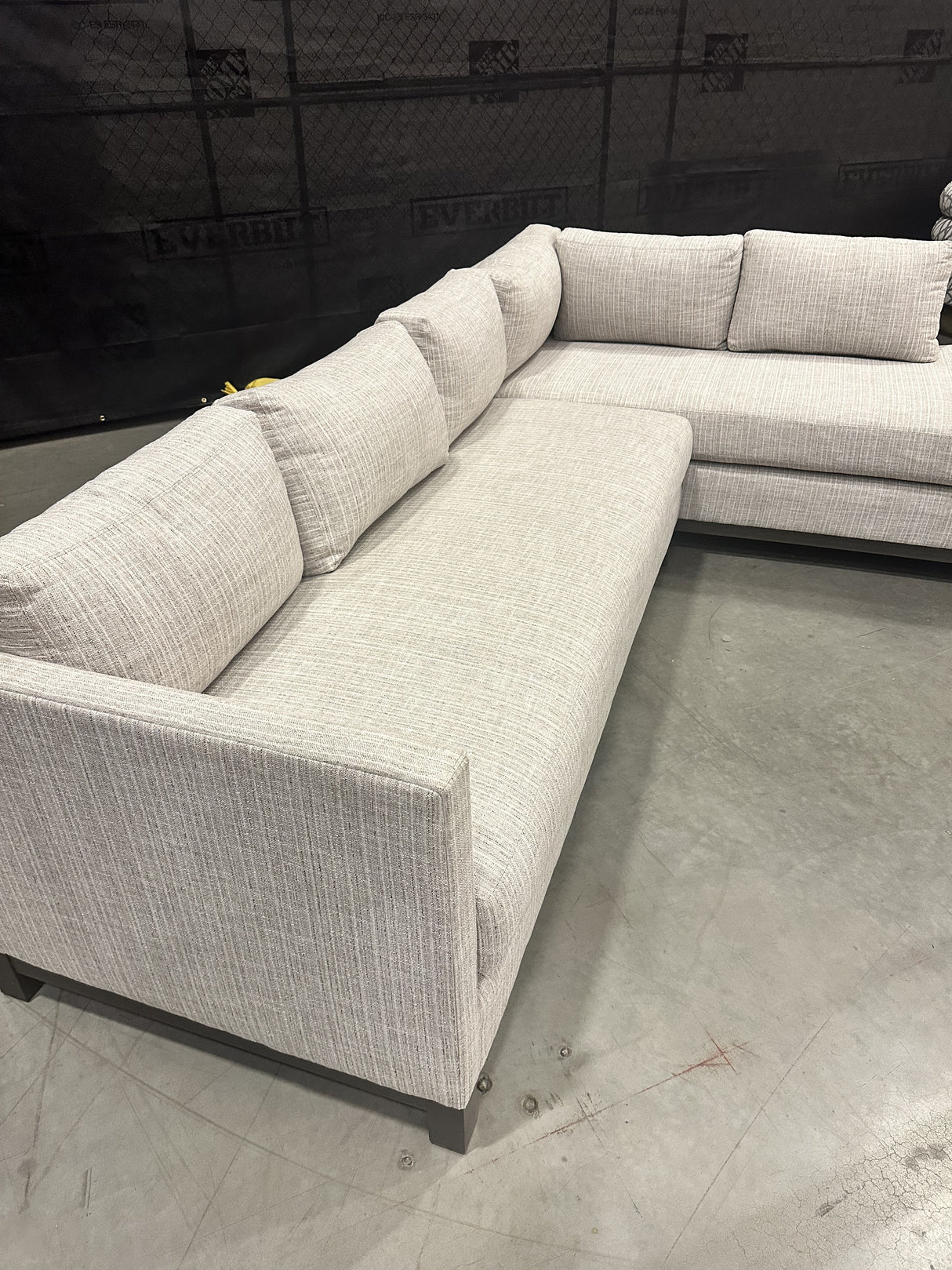 Mitchell Gold + Bob Williams Clifton Bench No Welt Sofa w/ Performance Strie Weave - 65% Off Retail Price