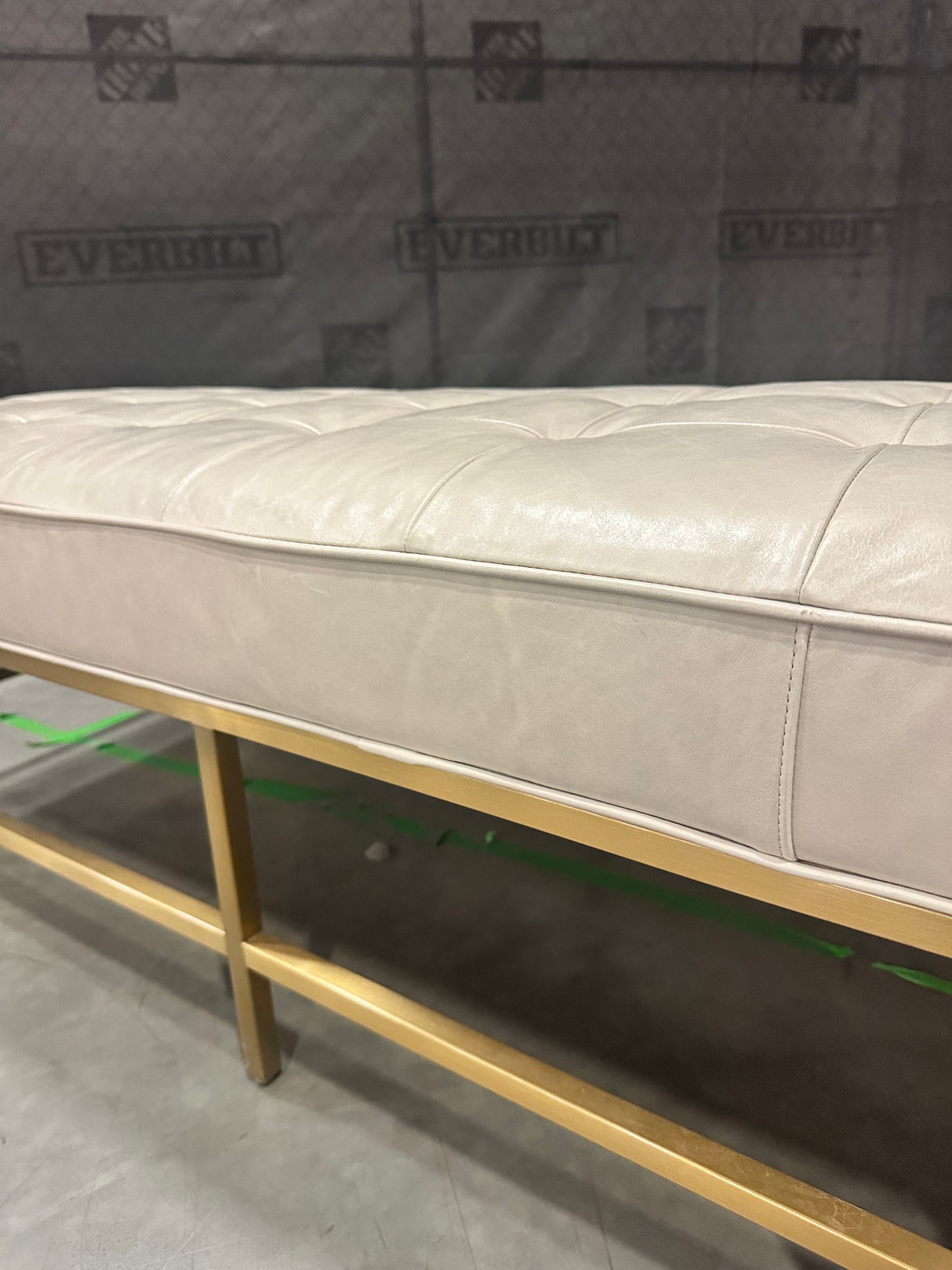 Mitchell Gold + Bob Williams Major Leather Bench Ottoman - 65% Off Retail Price