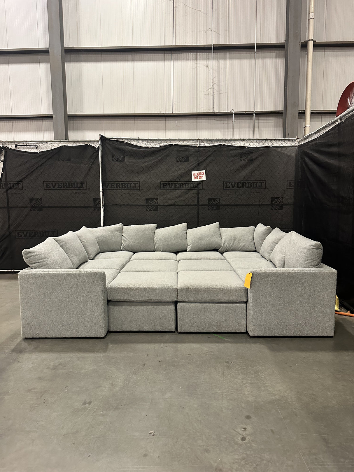 Mitchell Gold + Bob Williams DR Pitt Tailored Sofa W/ Performance Faux Sherling - 65% Off Retail Price