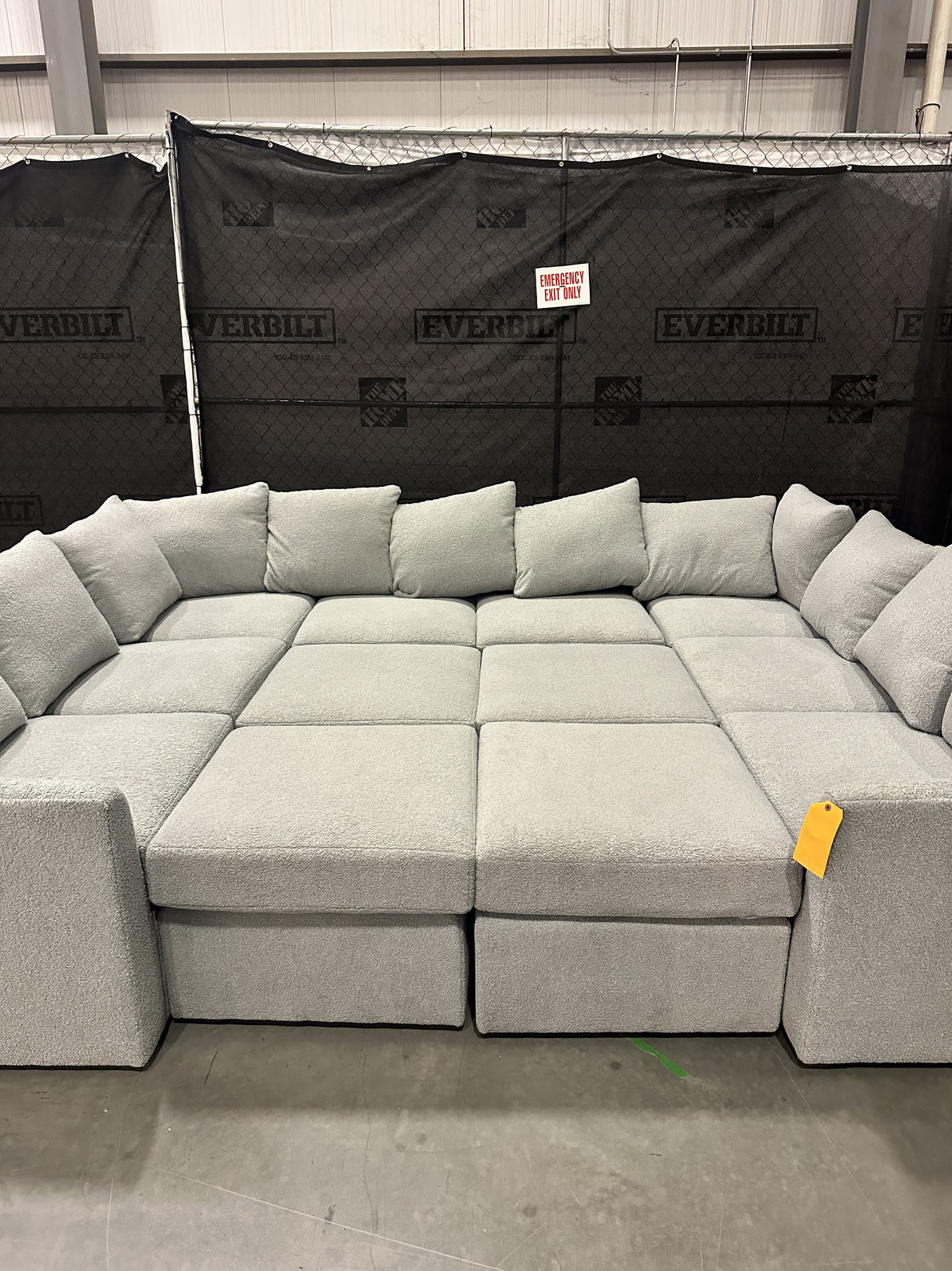 Mitchell Gold + Bob Williams DR Pitt Tailored Sofa W/ Performance Faux Sherling - 65% Off Retail Price