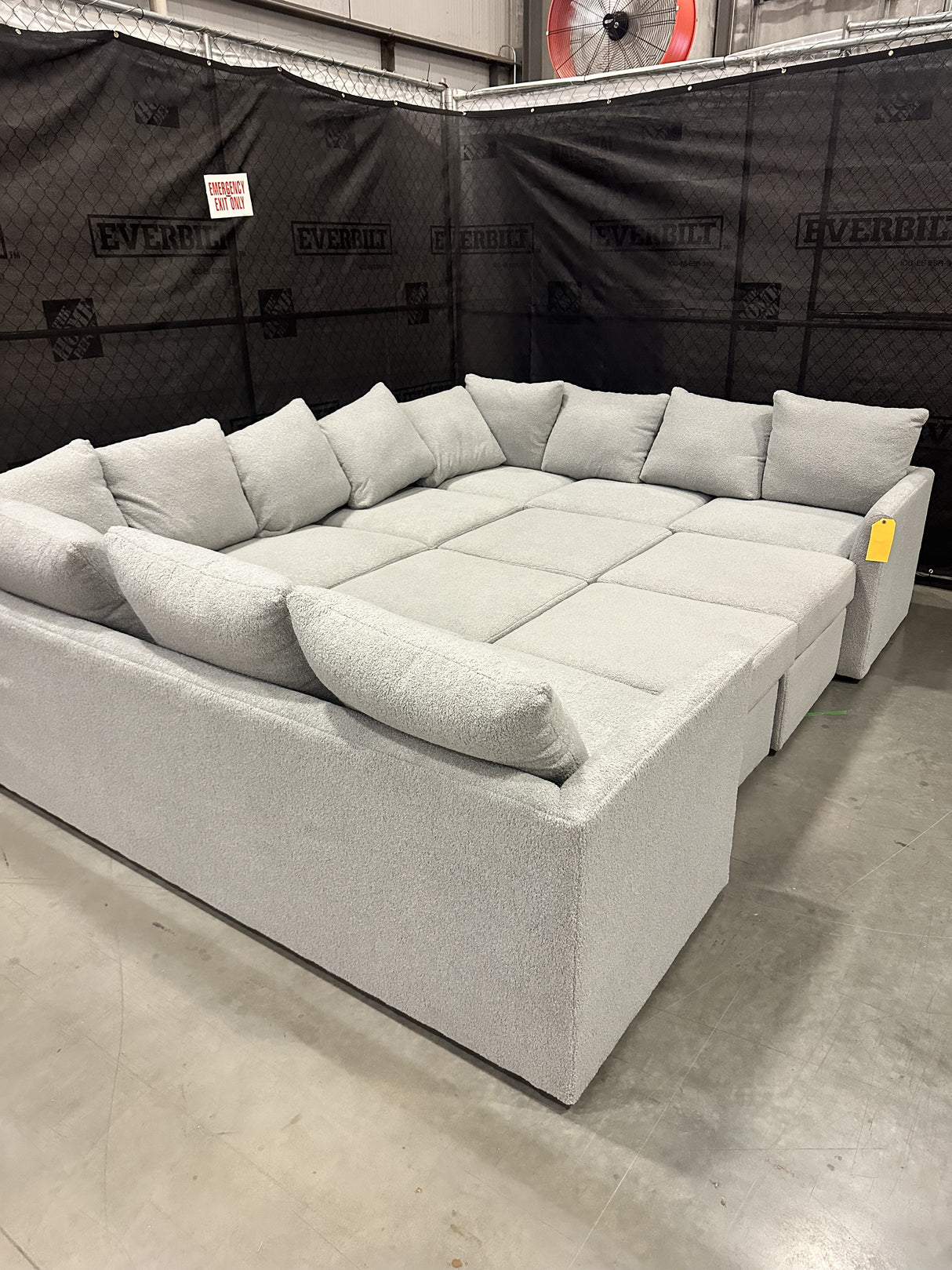 Mitchell Gold + Bob Williams DR Pitt Tailored Sofa W/ Performance Faux Sherling - 65% Off Retail Price