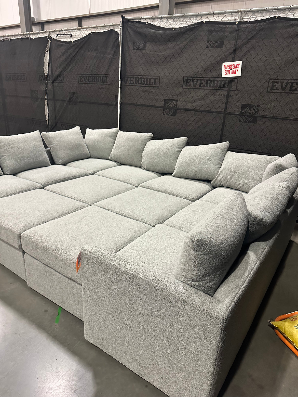 Mitchell Gold + Bob Williams DR Pitt Tailored Sofa W/ Performance Faux Sherling - 65% Off Retail Price