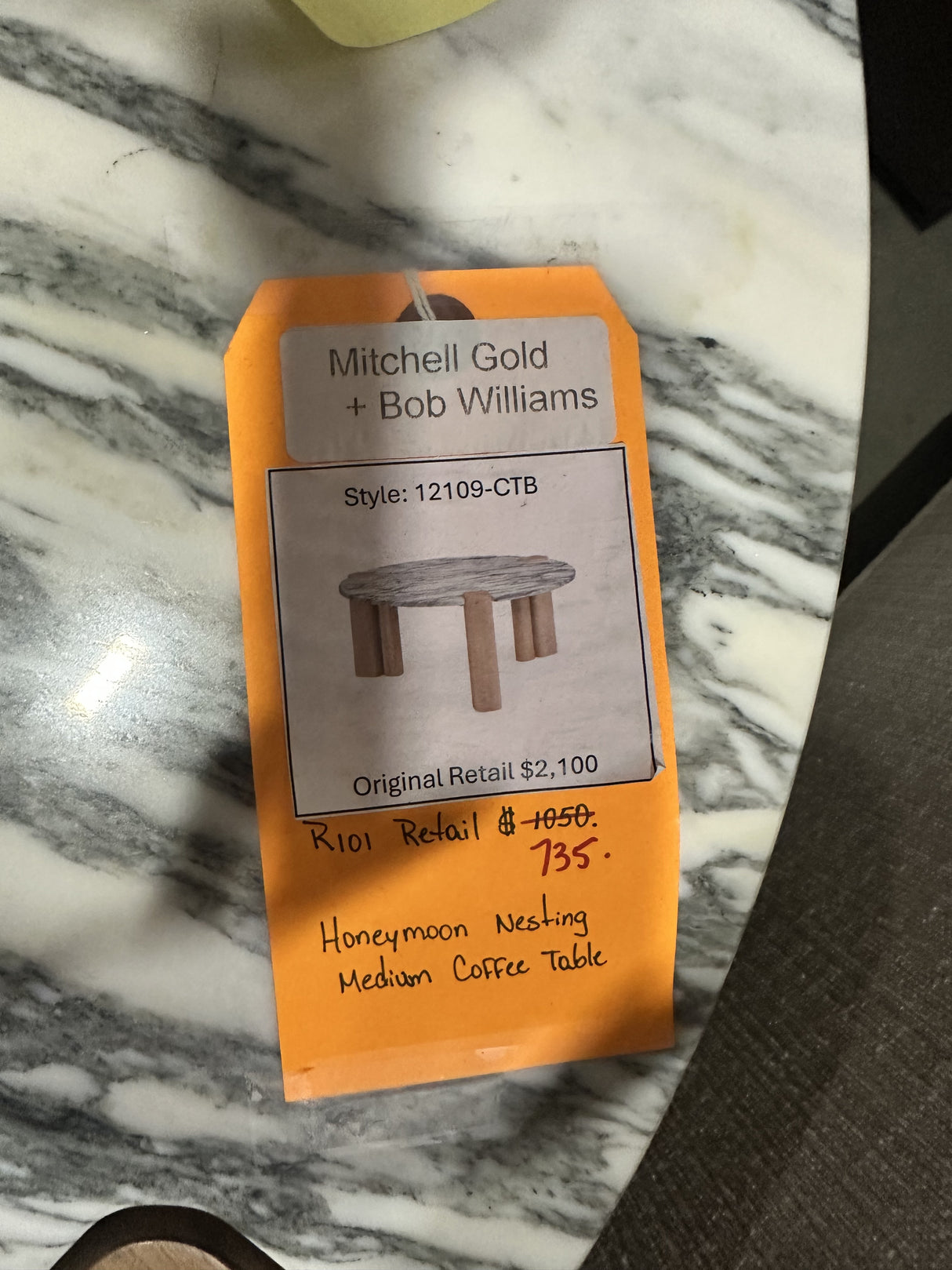 Mitchell Gold + Bob Williams Honeymoon Nesting Medium Coffee Table - 65% Off Retail Price