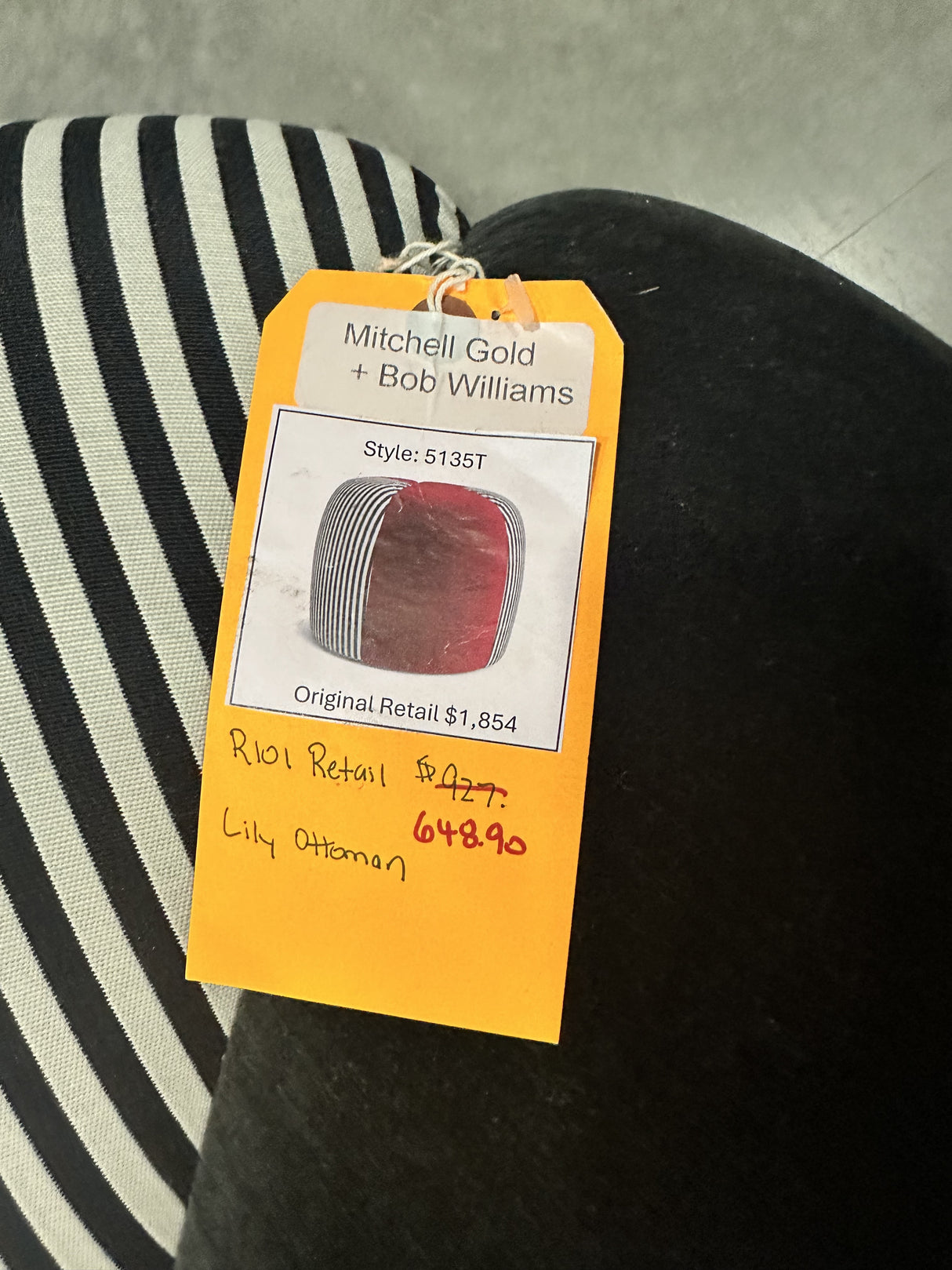 Mitchell Gold + Bob Williams Lily Ottoman - 65% Off Retail Price