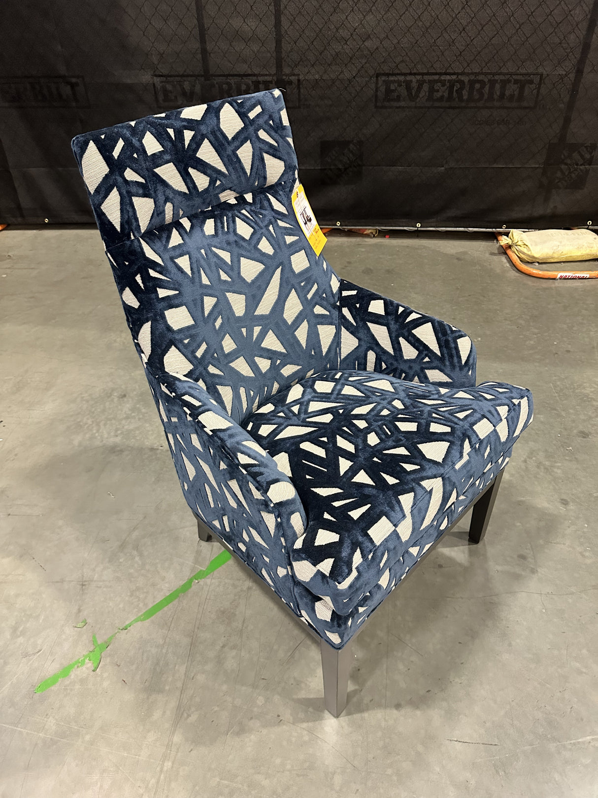 Mitchell Gold + Bob Williams Neilson Chair w/ Tadley Prussian - 65% Off Retail Price