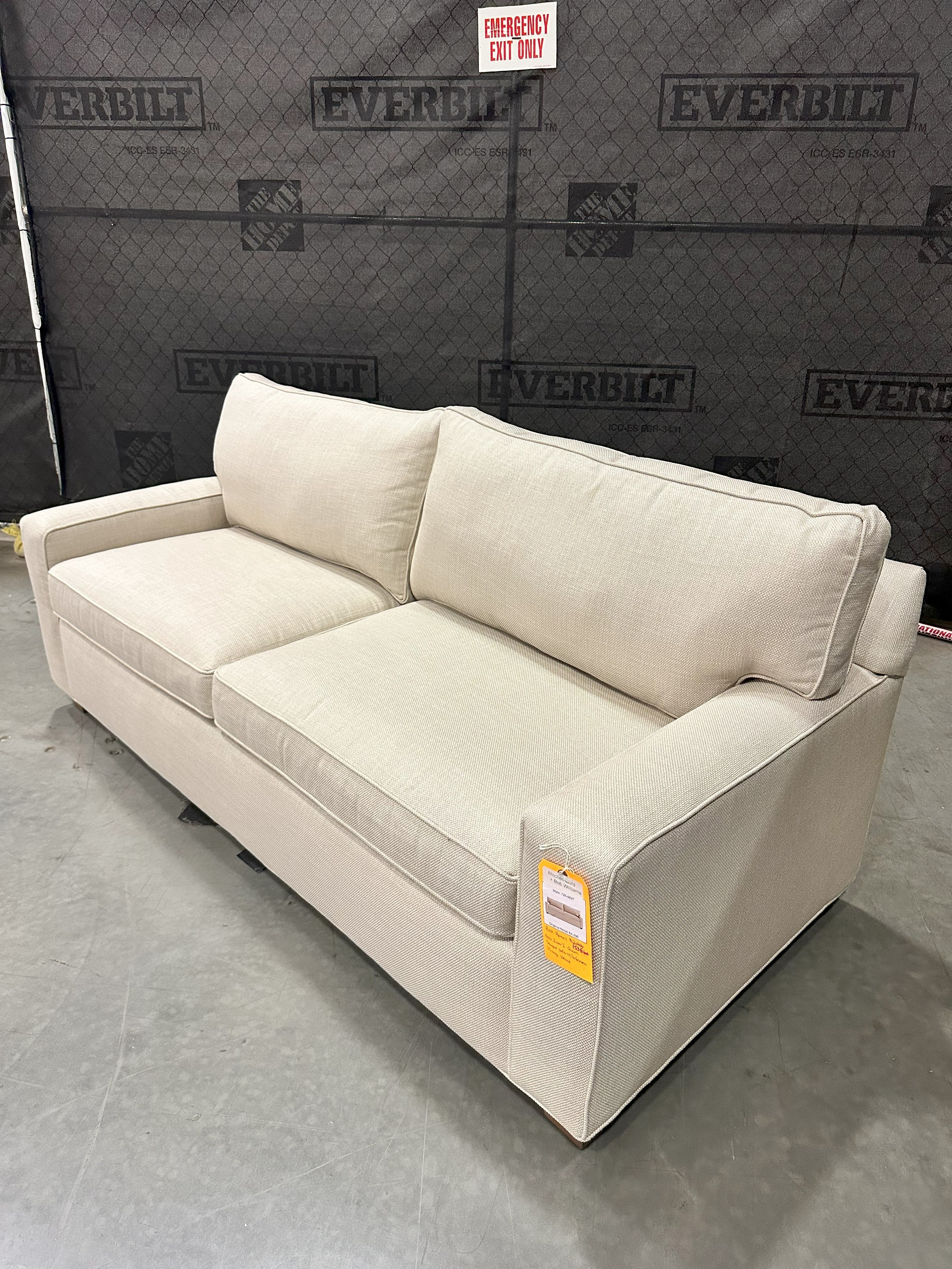 Mitchell Gold + Bob Williams Alex 2 Over 2 Queen Sleeper Sofa with Performance Vintage Velvet - 65% Off Retail Price