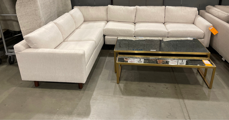 Mitchell Gold + Bob Williams Hunter Studio Sofa with Performance Rib Weave (2pc)