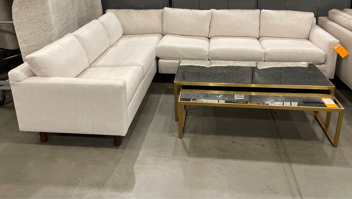 Mitchell Gold + Bob Williams Hunter Studio Sofa with Performance Rib Weave (2pc)