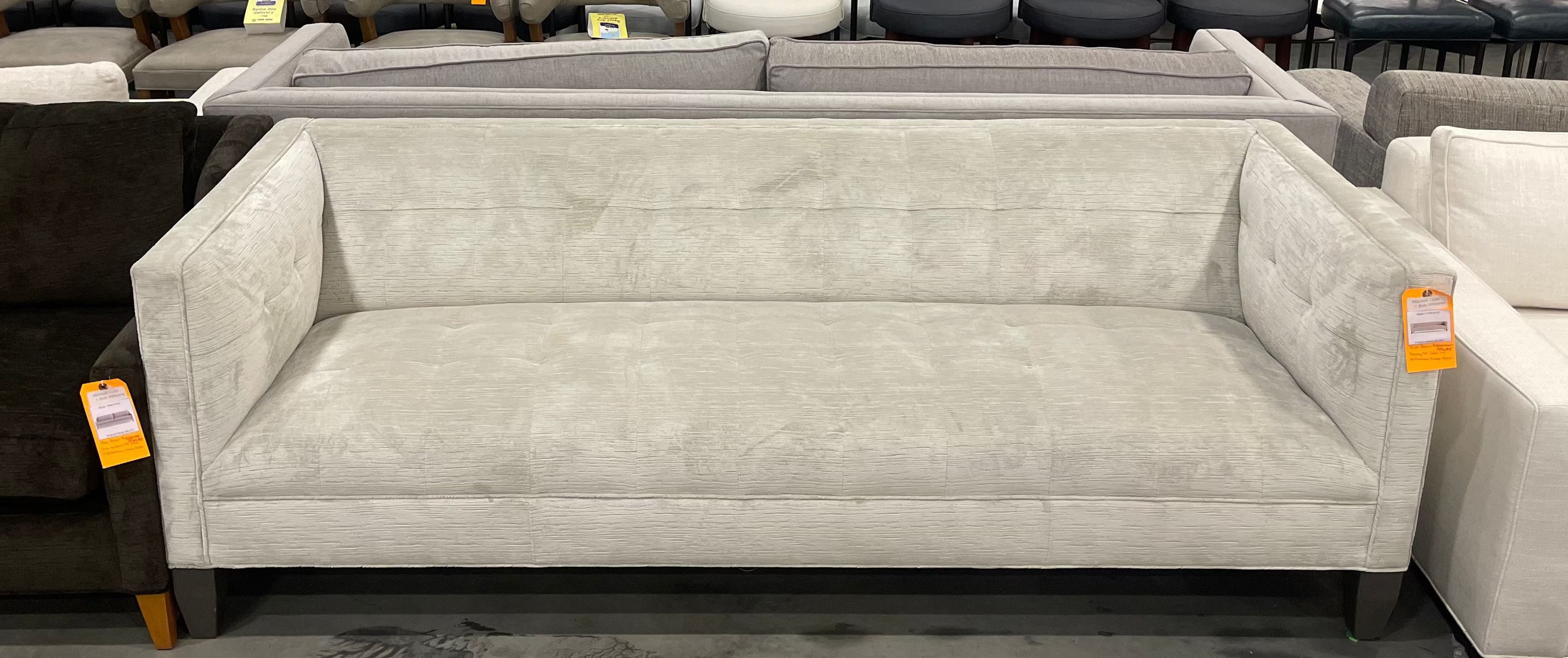 Mitchell Gold + Bob Williams Kennedy 90 Sofa with Performance Vintage Velvet