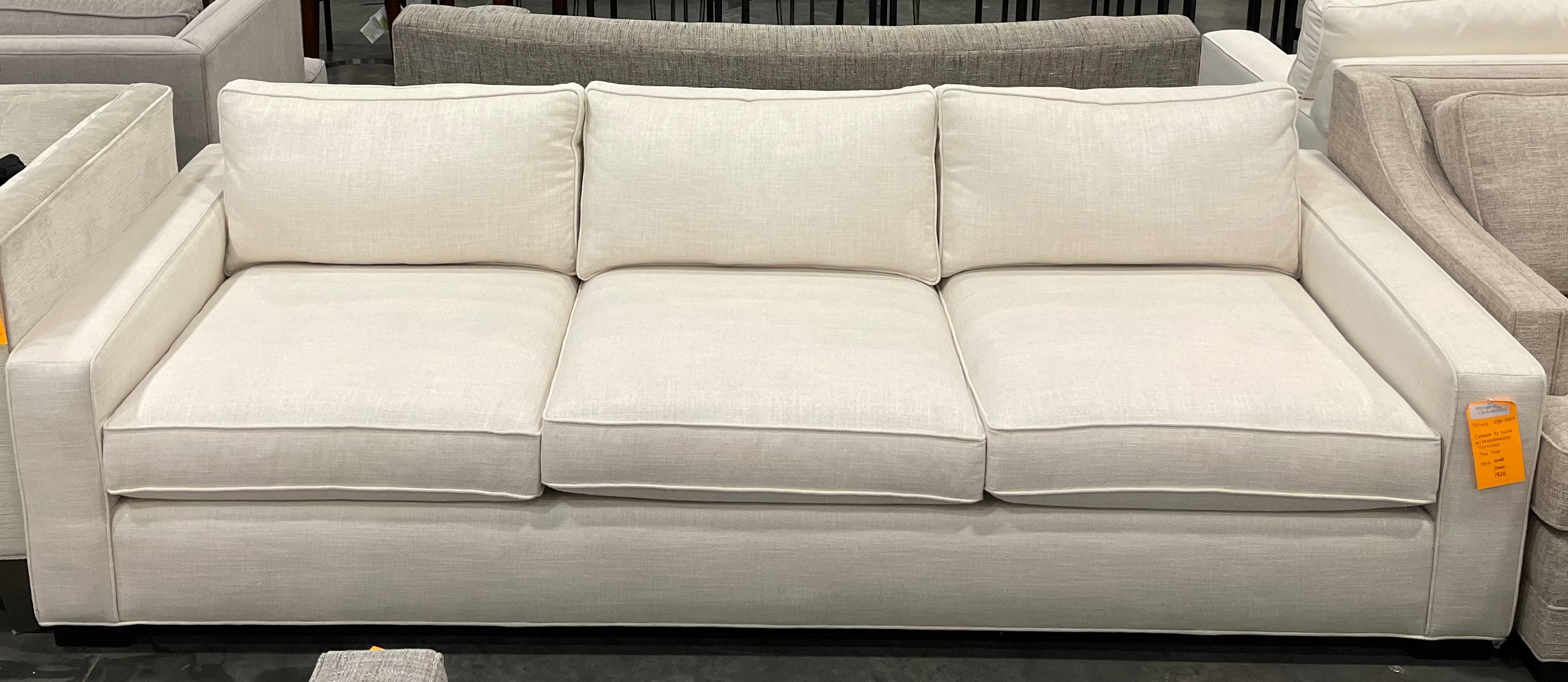 Mitchell Gold + Bob Williams Carson 92 Sofa with Performance Textured Two Tone