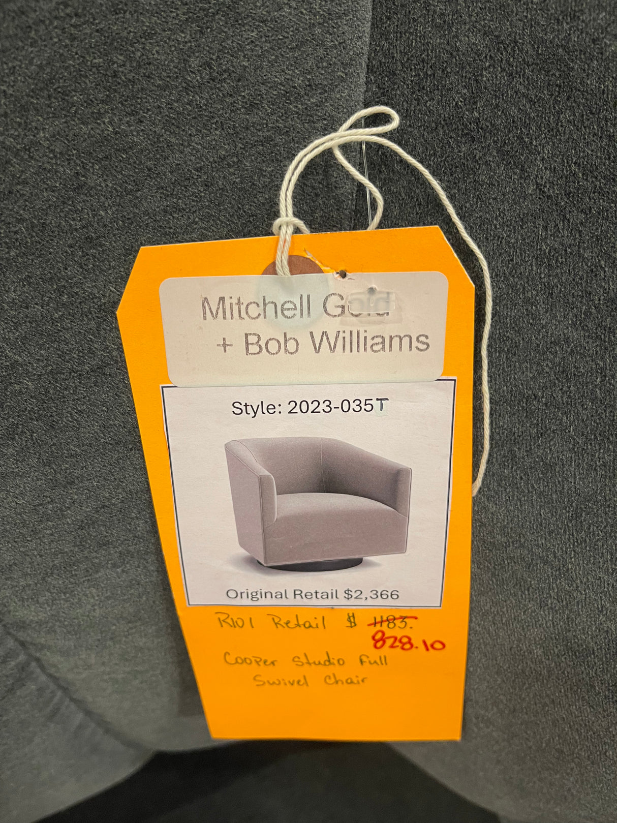 Mitchell Gold + Bob Williams Cooper Studio Full Swivel Chair