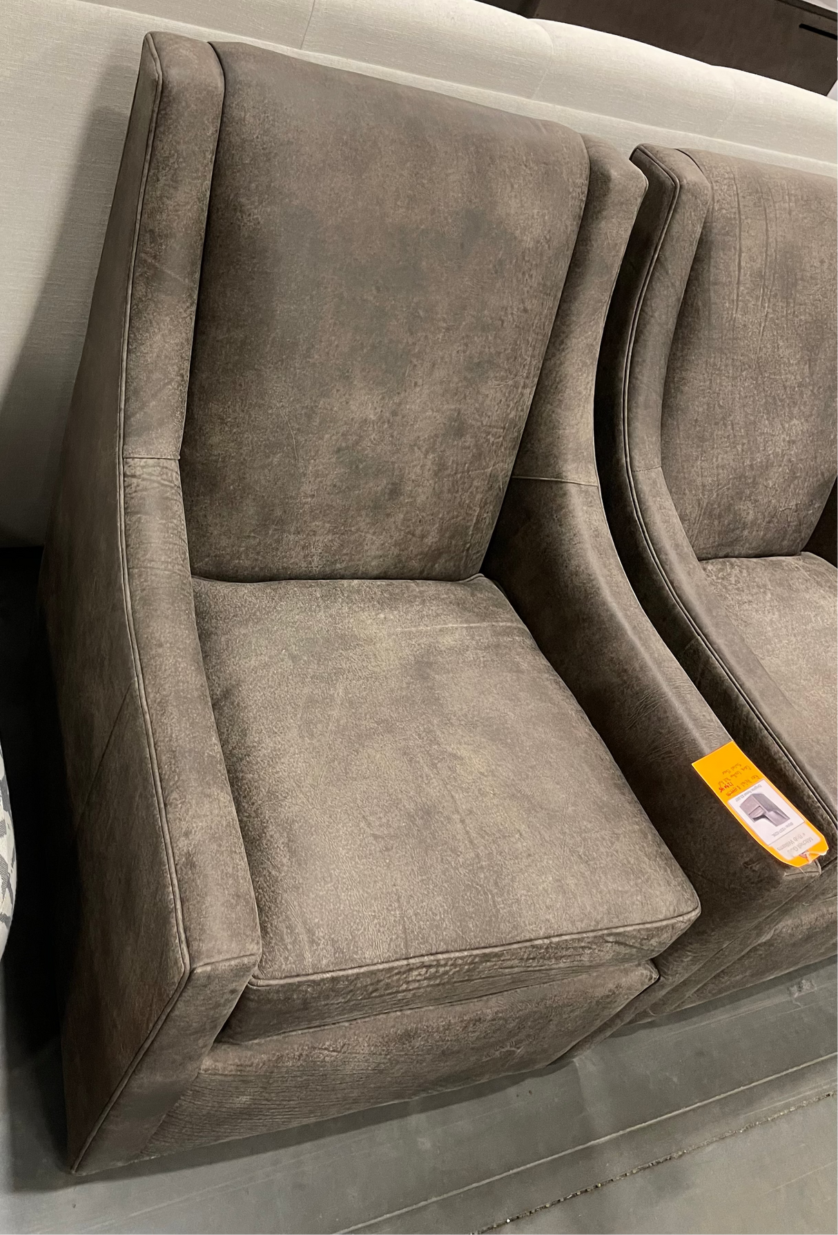 Mitchell Gold + Bob Williams Cara Leather Tall Full Swivel Chair