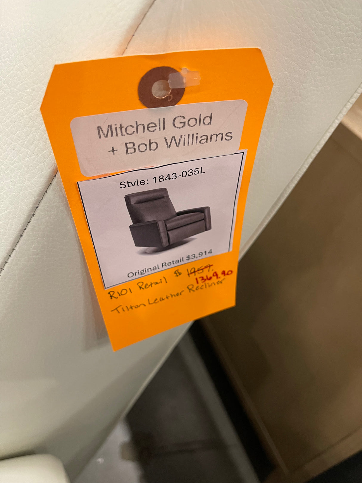 Mitchell Gold + Bob Williams Tilton Leather Recliner