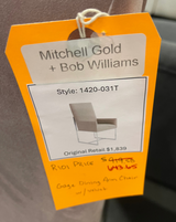 Mitchell Gold + Bob Williams Gage Dining Armchair with Velvet