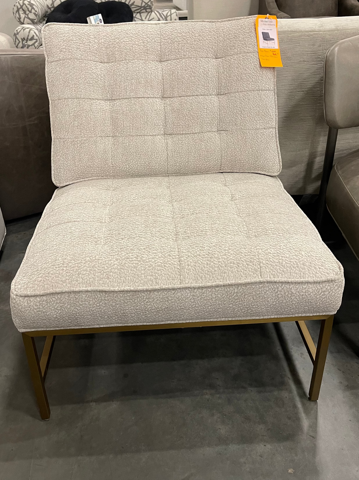 Mitchell Gold + Bob Williams Major Chair with Brixton Dove Gray