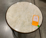 Mitchell Gold + Bob Williams Aria Pewter Side Table with Onyx Top