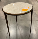 Mitchell Gold + Bob Williams Aria Pewter Side Table with Onyx Top