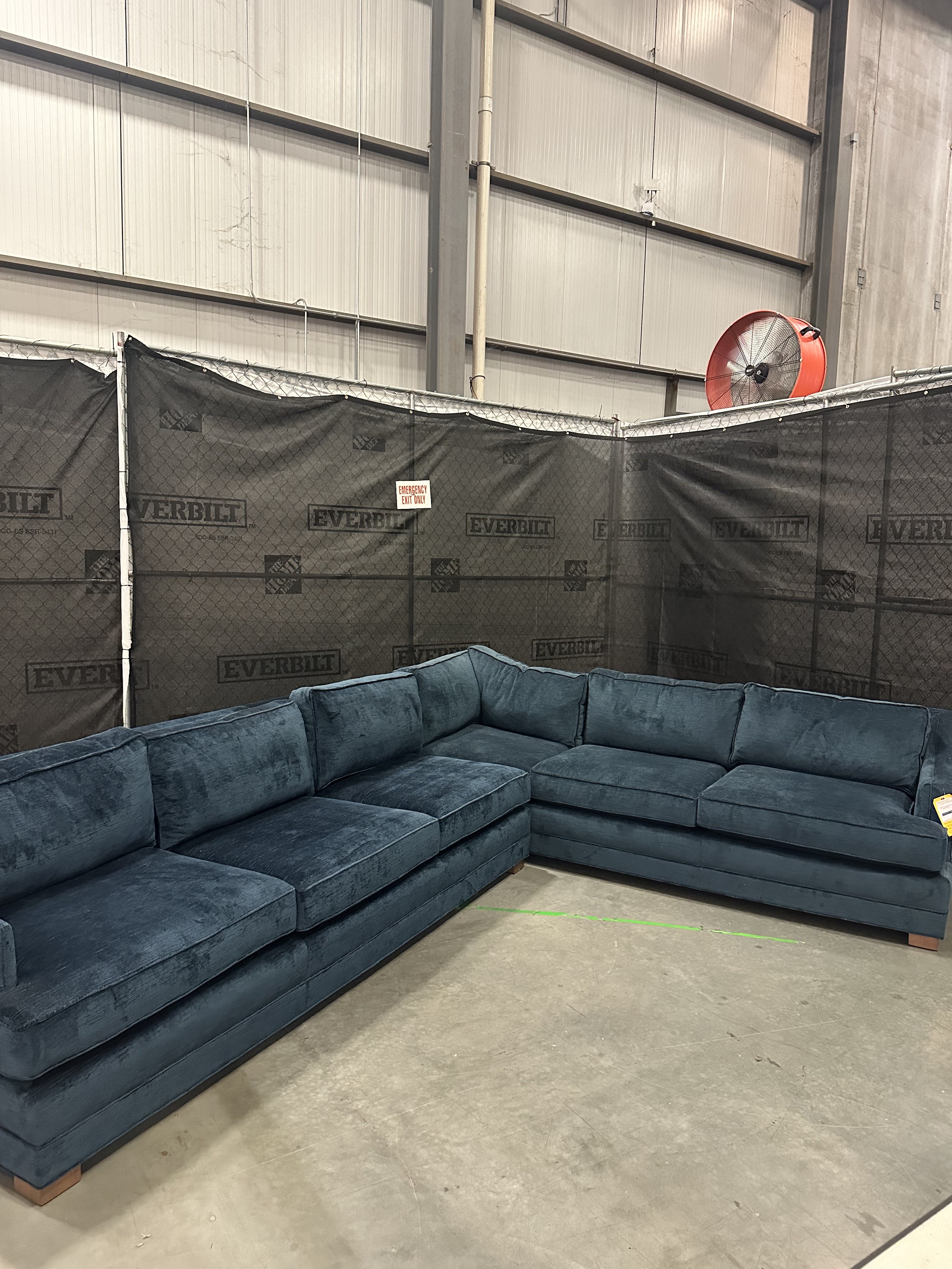 Mitchell Gold + Bob Williams Keaton Slope Sofa w/ Performance Vintage Velour - 65% Off Retail Price