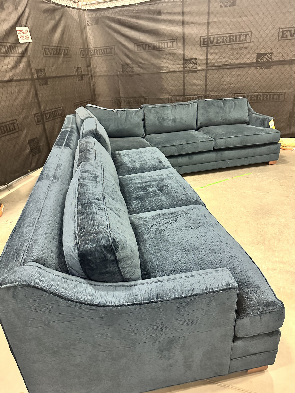 Mitchell Gold + Bob Williams Keaton Slope Sofa w/ Performance Vintage Velour - 65% Off Retail Price