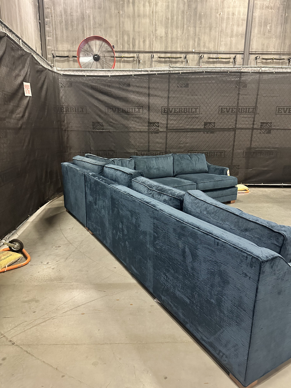 Mitchell Gold + Bob Williams Keaton Slope Sofa w/ Performance Vintage Velour - 65% Off Retail Price