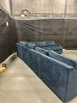 Mitchell Gold + Bob Williams Keaton Slope Sofa w/ Performance Vintage Velour - 65% Off Retail Price