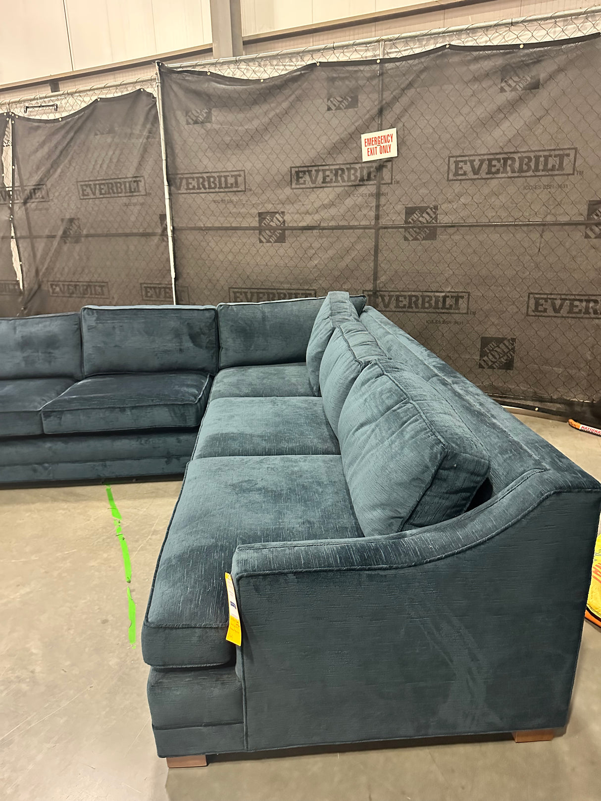 Mitchell Gold + Bob Williams Keaton Slope Sofa w/ Performance Vintage Velour - 65% Off Retail Price