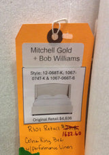 Mitchell Gold + Bob Williams Celina King Bed with Performance Linen